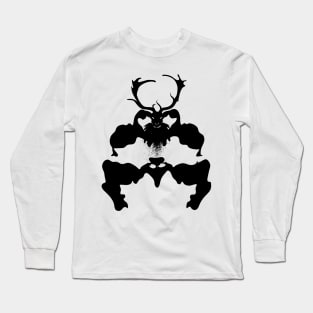 Mysterious Rorschach Stag Long Sleeve T-Shirt